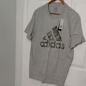 Adidas Camo Logo Gray Men's Tee